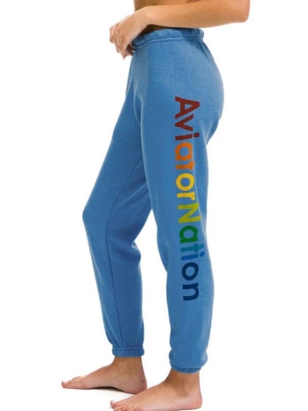 Aviator Nation women’s xs teal north shore OAHU Logo Sweatpants